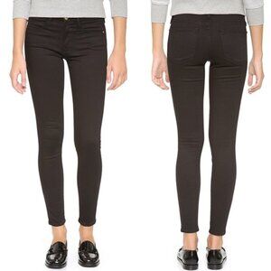 Frame Le High Vian Black Skinny Jeans 24